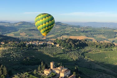 Hot air balloon ride over Chianti in Tuscany